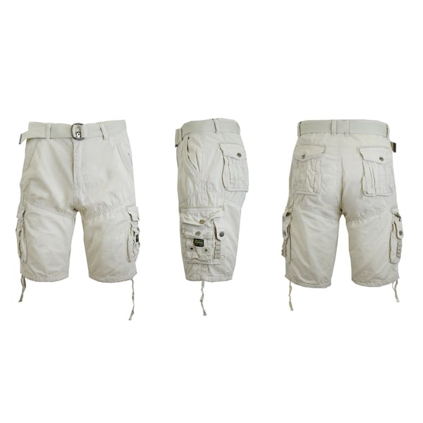 mens distressed cargo shorts