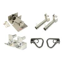FITNESS REALITY Attachment Set for 2"x2" Steel Tubing Power Cages - Silver