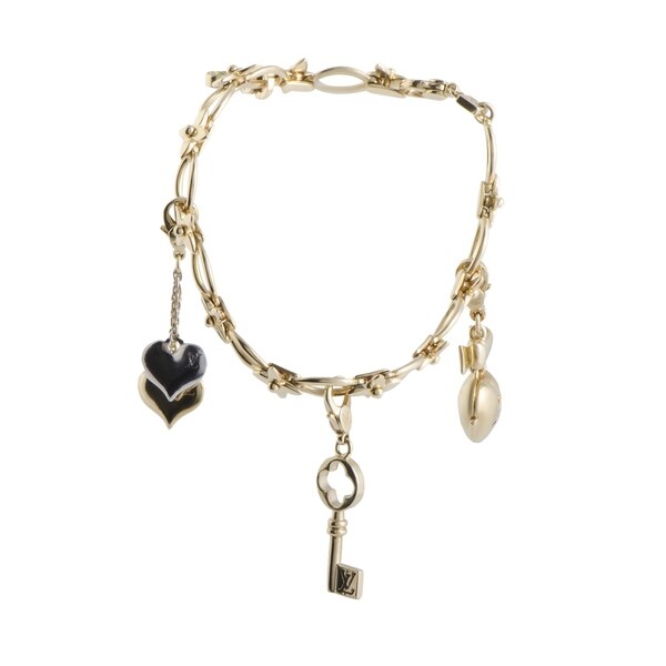 LOUIS VUITTON 18K Pink Gold Diamond Idylle Blossom Twist Bracelet 420953