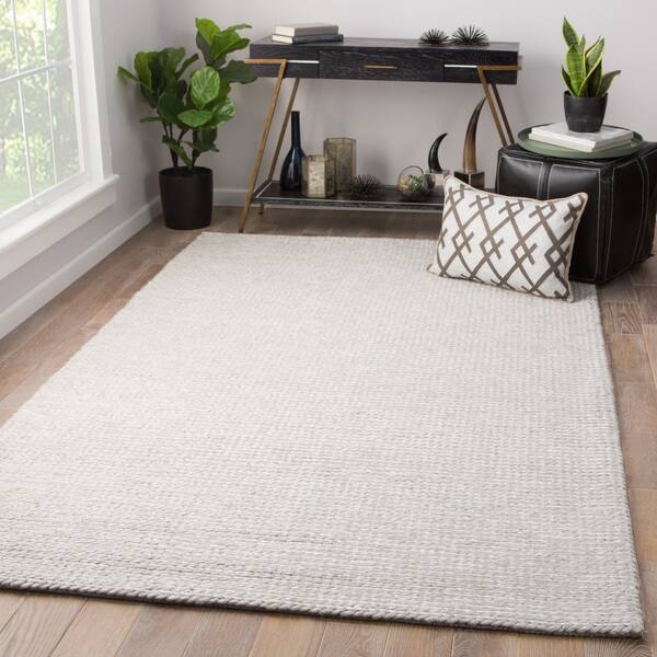Shop Kallan Handmade Solid Light Gray Area Rug 8 X 10 7 10 X 9 10 On Sale Overstock 20583243
