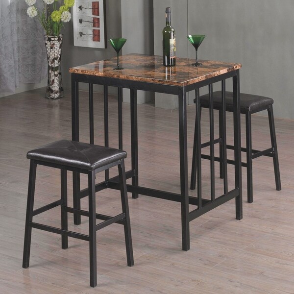 della 3 piece pub table set