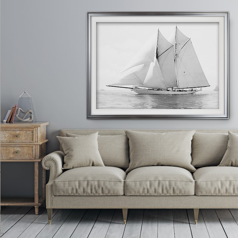 Sailing Yachy IV - Premium Framed Print