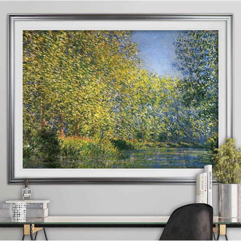 Bend-in-the-River -Claude Monet - Premium Framed Print