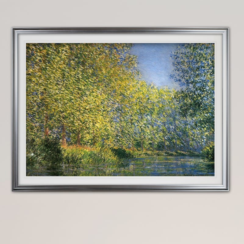 Bend-in-the-River -Claude Monet - Premium Framed Print
