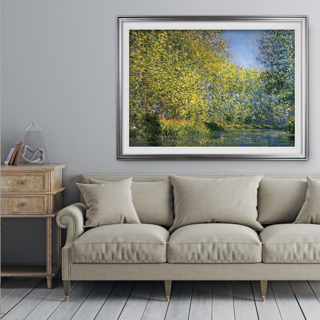 Bend-in-the-River -Claude Monet - Premium Framed Print