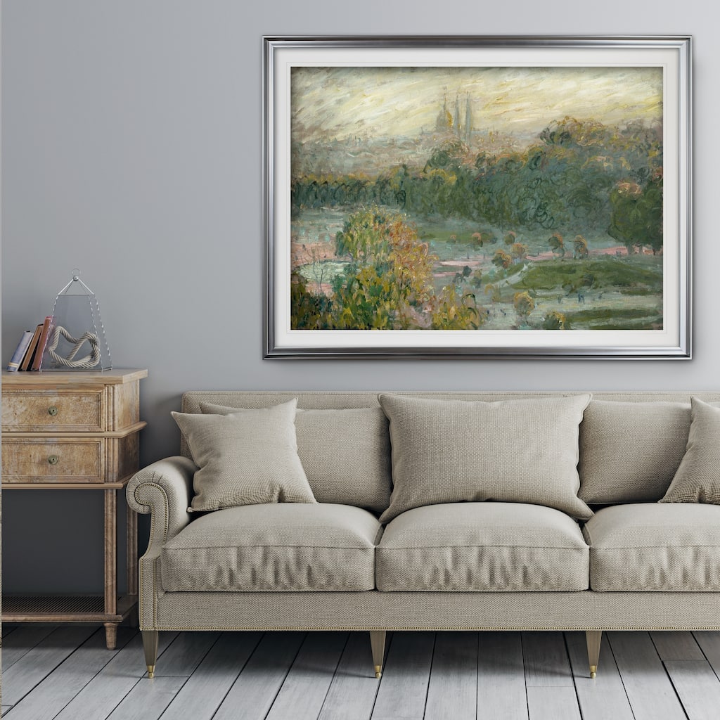 Tuileries-Study -Claude Monet - Premium Framed Print