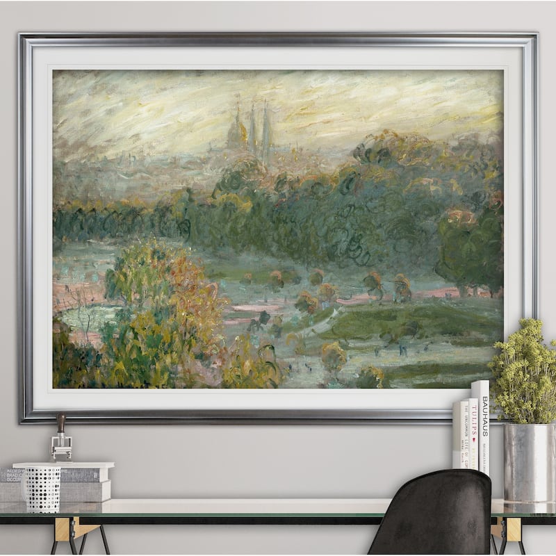 Tuileries-Study -Claude Monet - Premium Framed Print