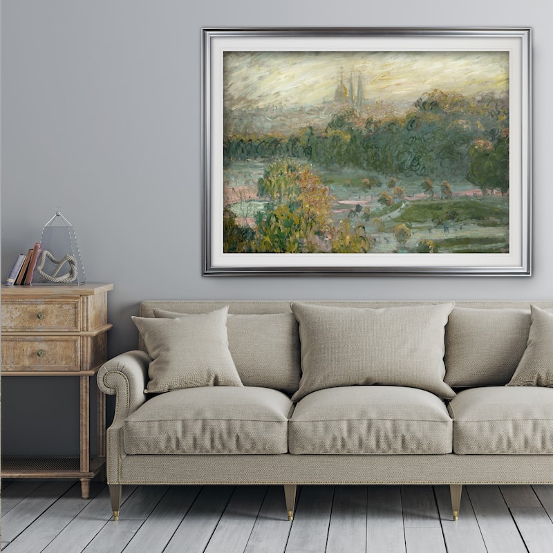 Tuileries-Study -Claude Monet - Premium Framed Print