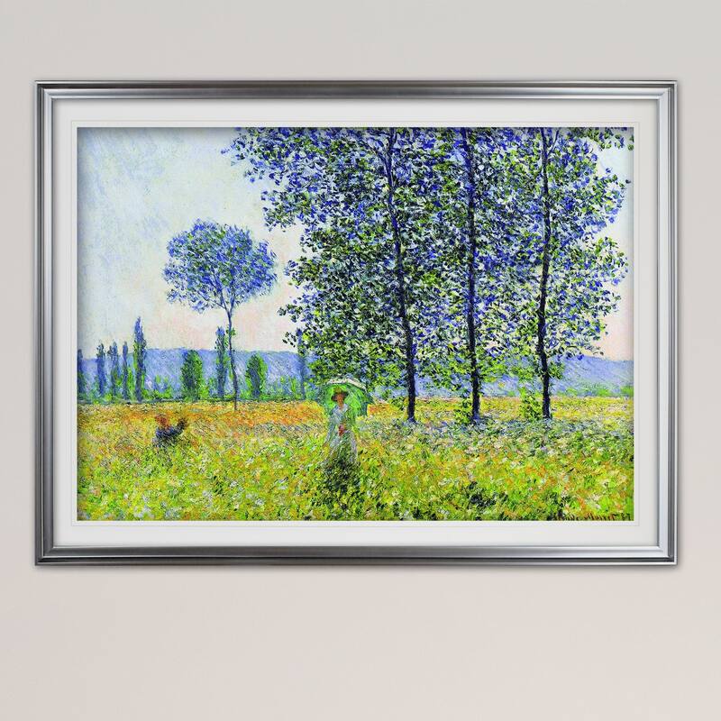 Field-in-Spring -Claude Monet - Premium Framed Print