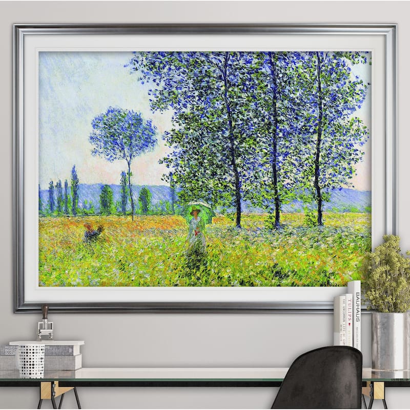 Field-in-Spring -Claude Monet - Premium Framed Print