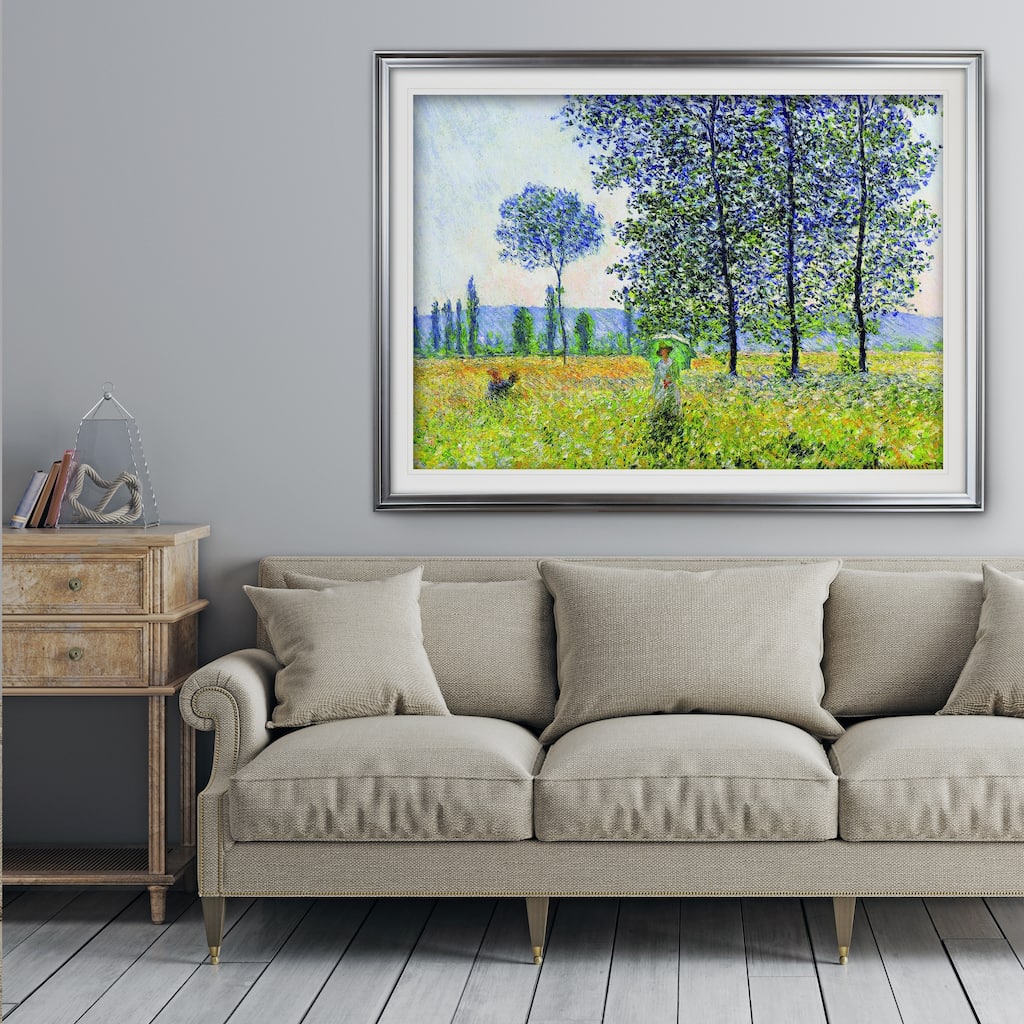 Field-in-Spring -Claude Monet - Premium Framed Print