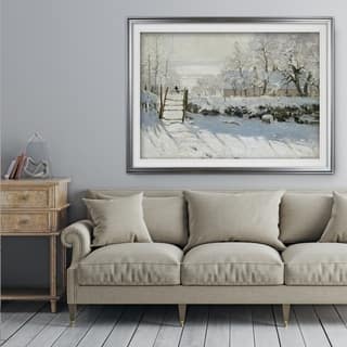 The-Magpie -Claude Monet - Premium Framed Print