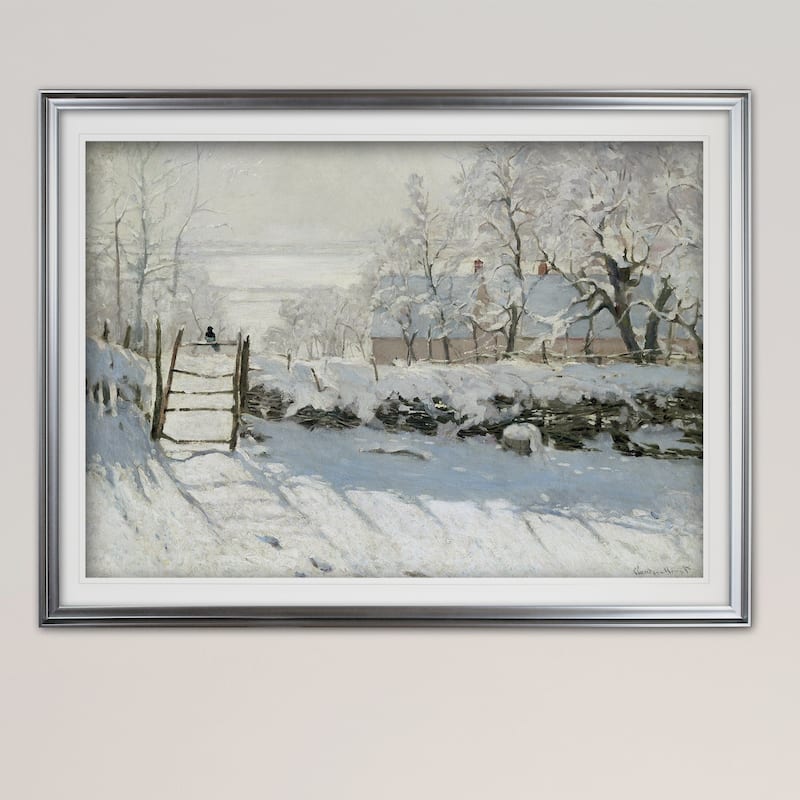 The-Magpie -Claude Monet - Premium Framed Print
