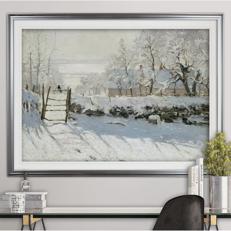 The-Magpie -Claude Monet - Premium Framed Print