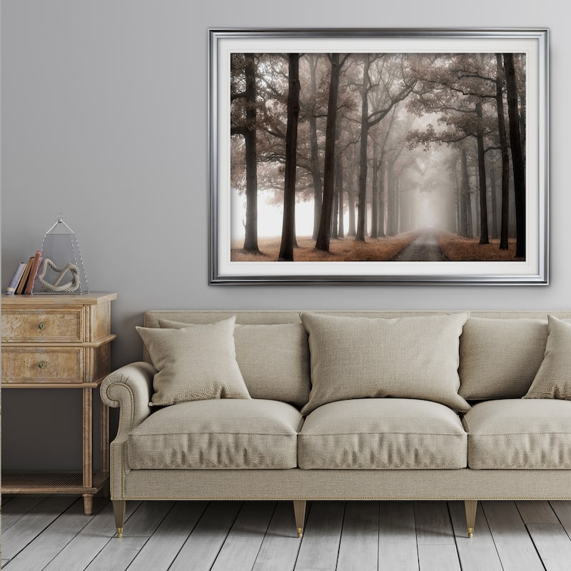 Misty Road - Premium Framed Print