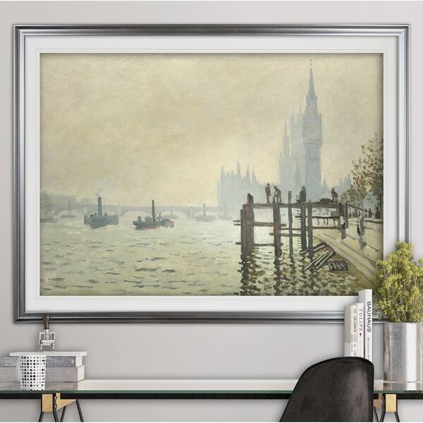 Thames Below Westminster Claude Monet Premium Framed Print Overstock 20584376