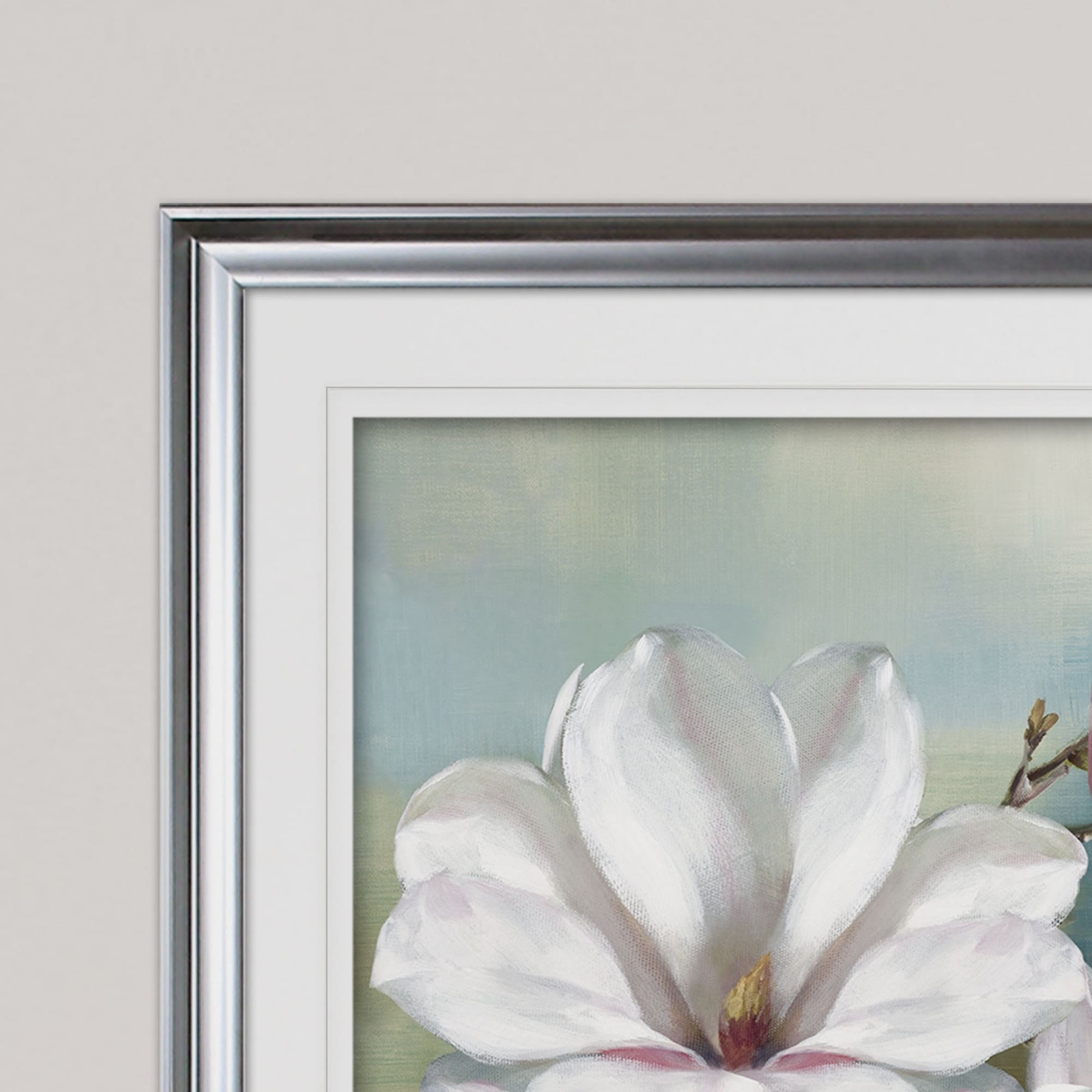 Magnolia Blooms - Premium Framed Print - Overstock - 20584383