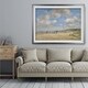 preview thumbnail 1 of 2, Beach-at-Tourgéville -Eugène-Boudin - Premium Framed Print