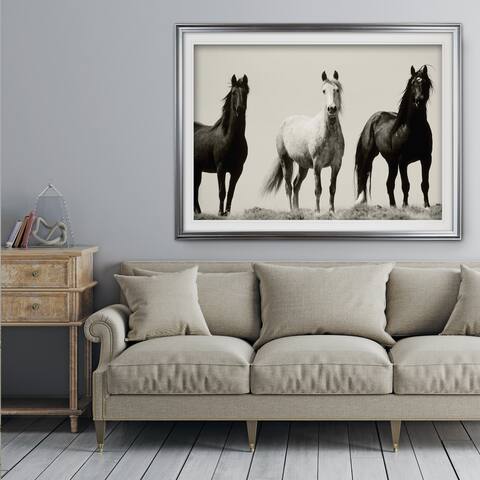 Wild Stallions - Premium Framed Print