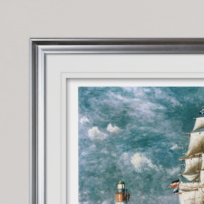 Ships at Sea II - Premium Framed Print