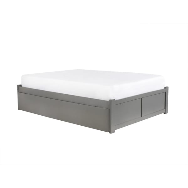 Shop Concord Full Platform Bed with Flat Panel Foot Board ...