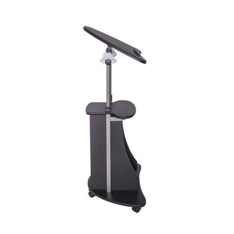 Urban Designs Sit-to-Stand Rolling Adjustable Laptop Cart With Storage