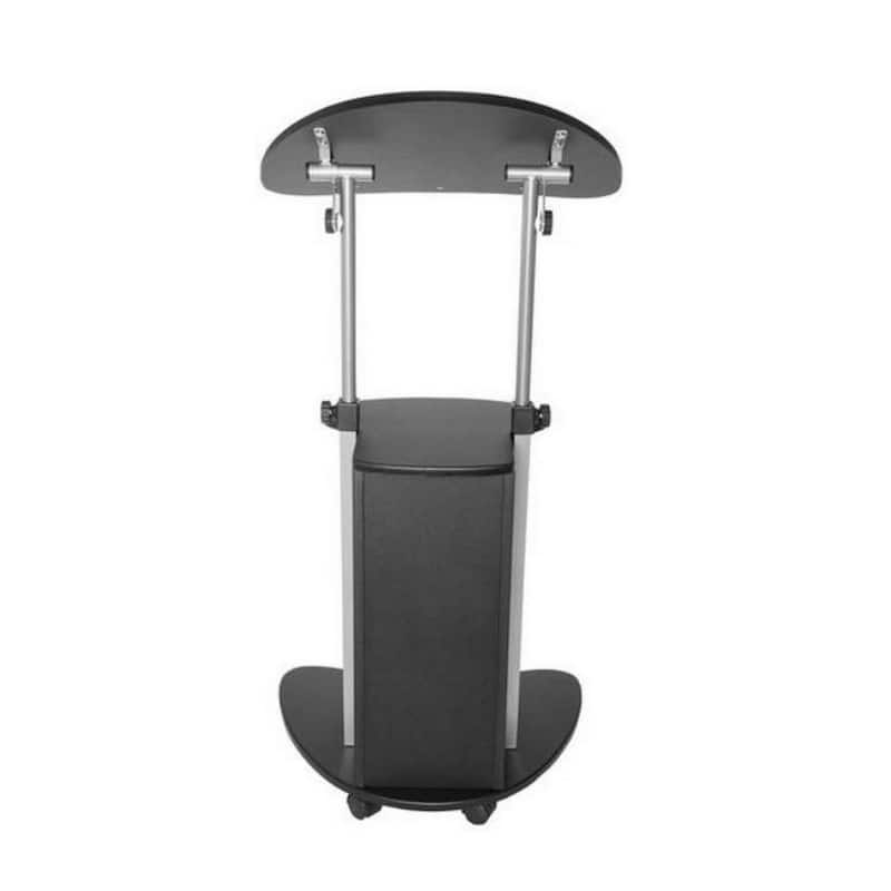 Urban Designs Sit-to-Stand Rolling Adjustable Laptop Cart With Storage