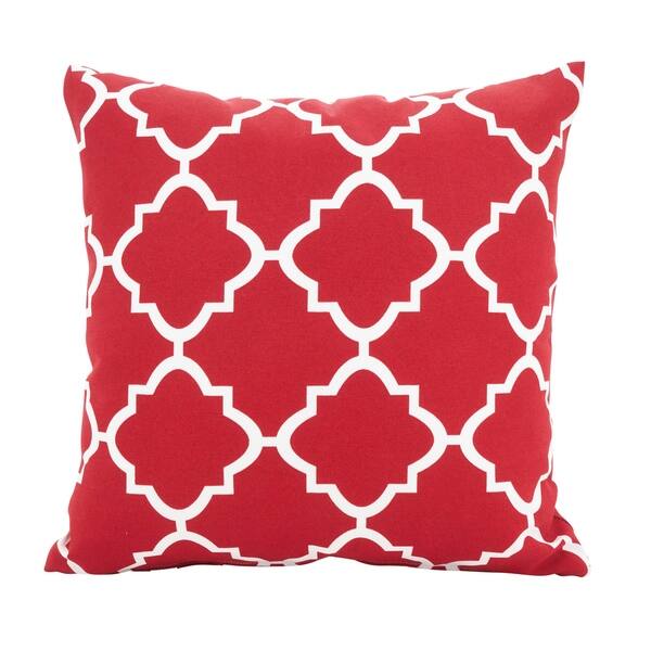 Shop Moroccan Tile Poly Filled Throw Pillow Free Shipping On