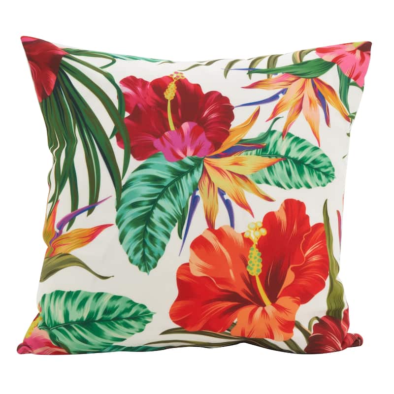Island Palms Statement Poly Filled Throw Pillow
