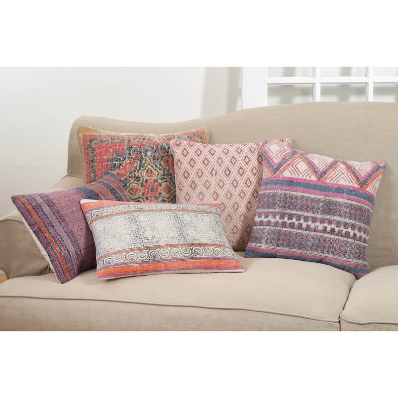 Bohemian Mosaic Down Filled Throw Pillow