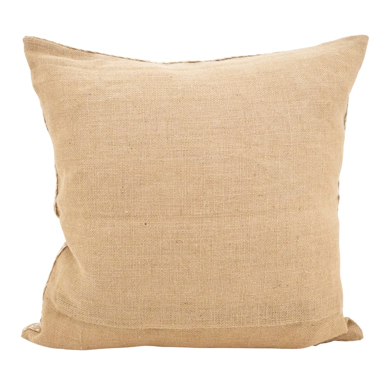 Seahorse Down Filled JuteThrow Pillow