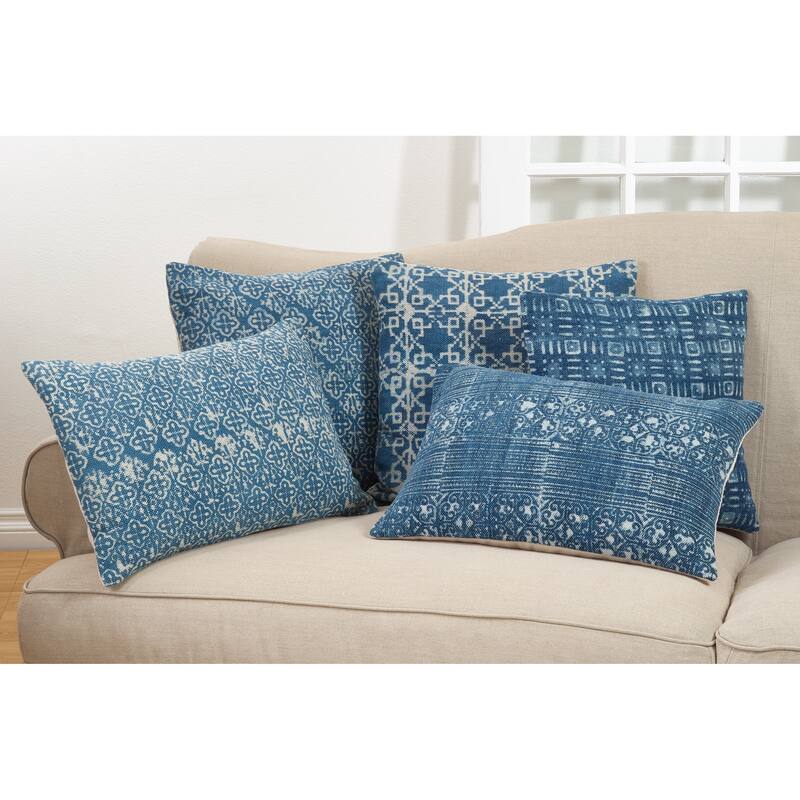 Distressed Boho Down Filled Throw Pillow