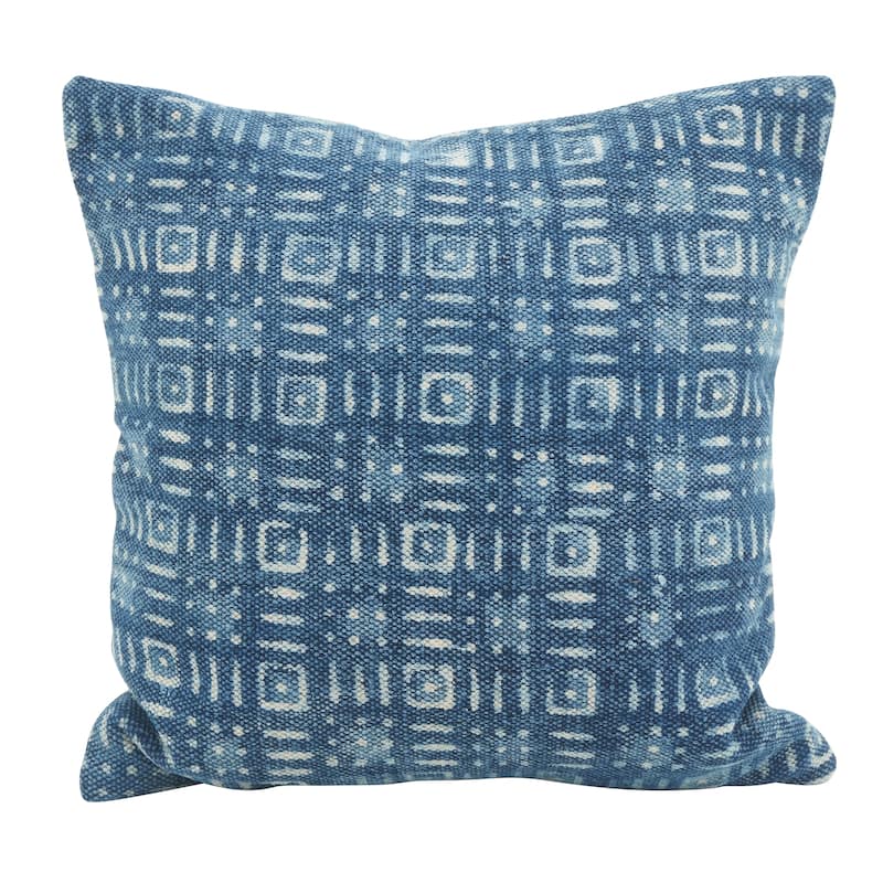 Distressed Boho Down Filled Throw Pillow