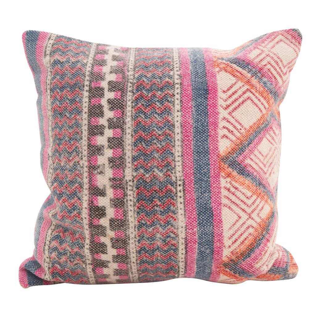 Bohemian Mix Square Down Filled Throw Pillow