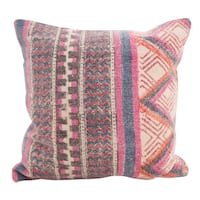 Bohemian Mix Square Down Filled Throw Pillow