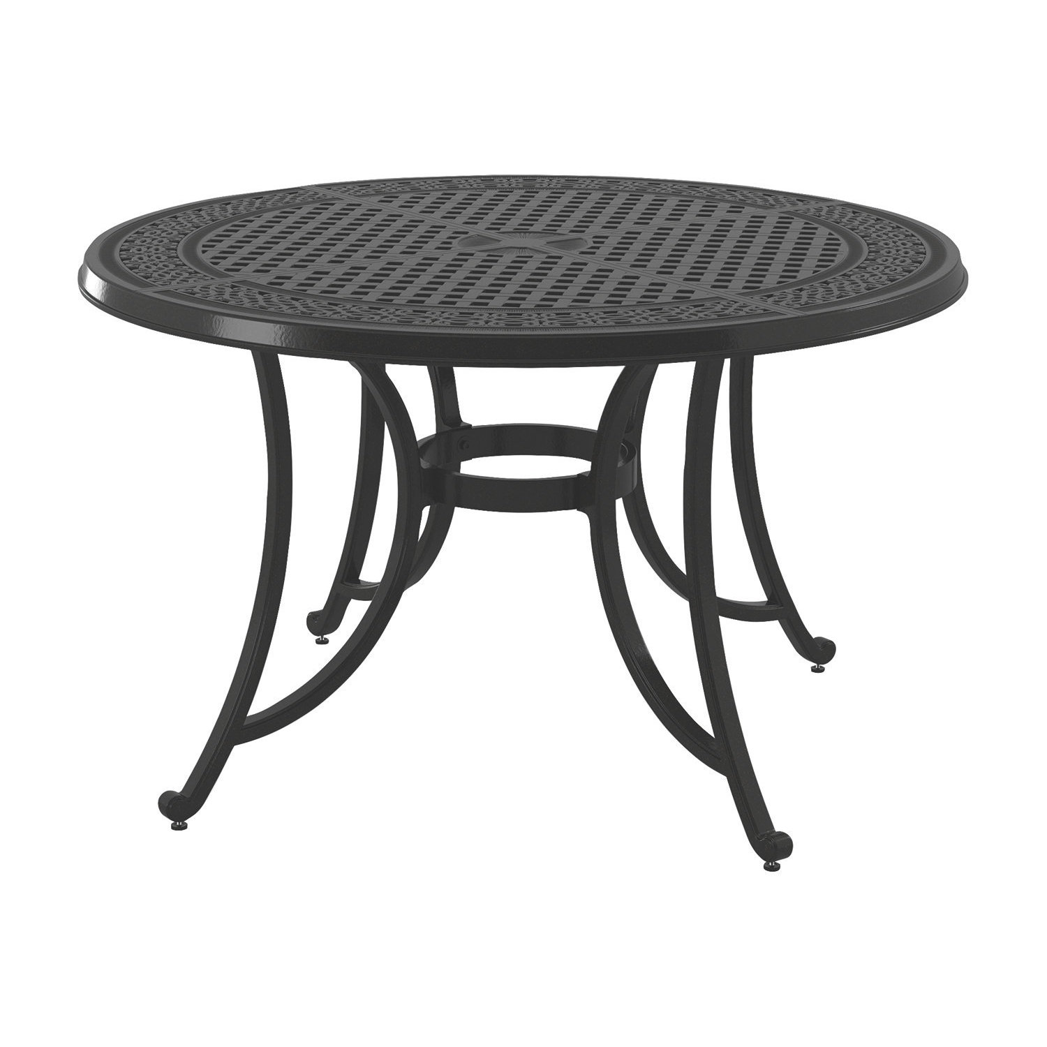 Signature Design By Ashley Burnella Brown Outdoor Round Dining Signature Design By Ashley Burnella Brown Outdoor Round Dining Table With Umbrella Option
