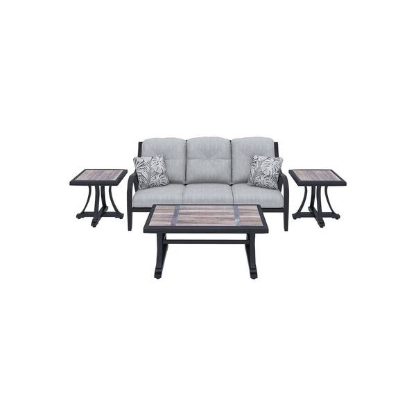 Shop Marsh Creek Outdoor Contemporary Sofa Gray On Sale Overstock 20586221