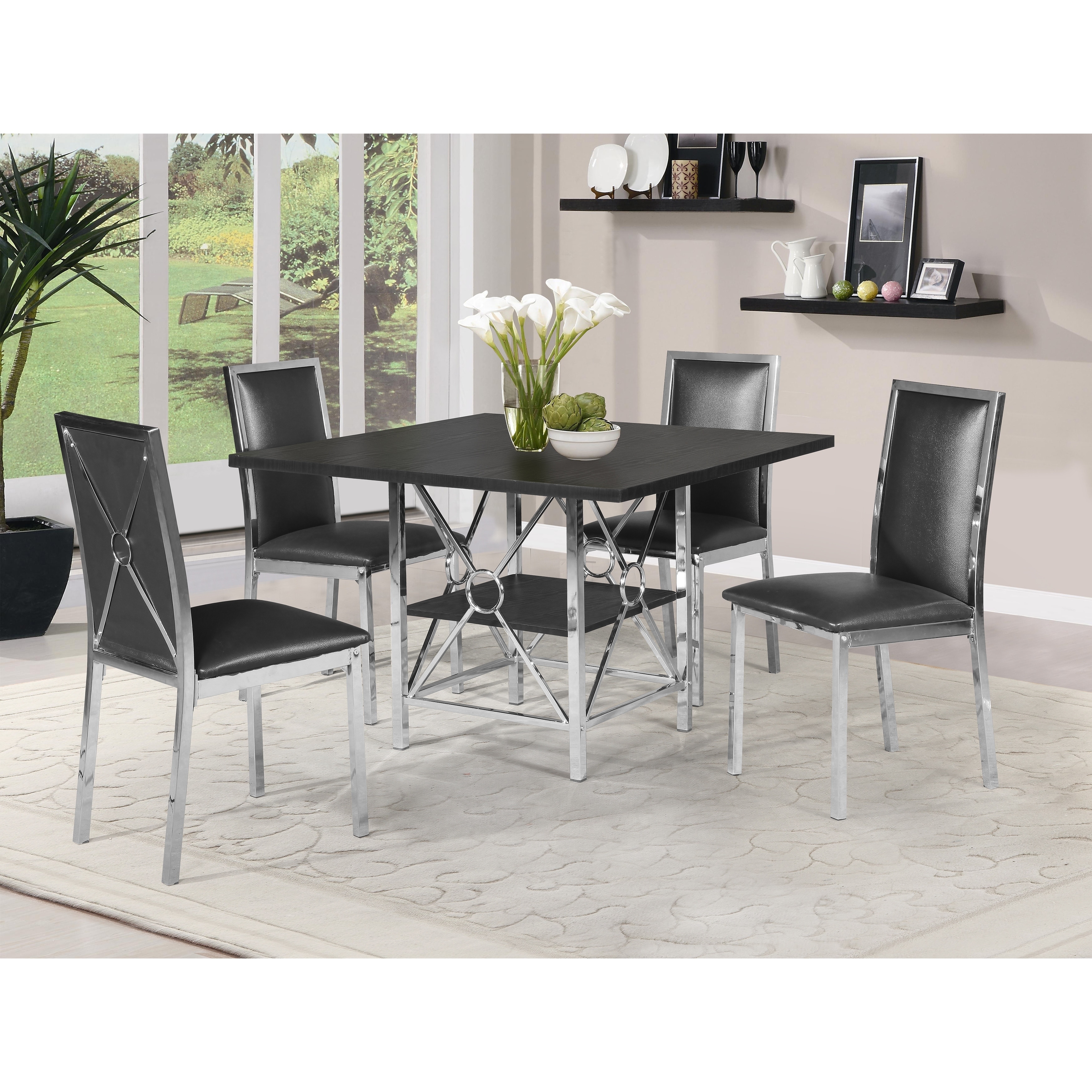 Shop Bramble Black And White Dining Table Overstock 20586485