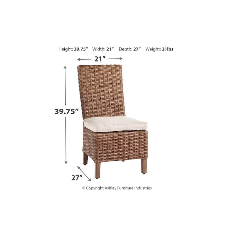 Signature Design by Ashley Beachcroft Outdoor Dining Chairs Set - 20.75" W x 25.63" D x 40.25" H