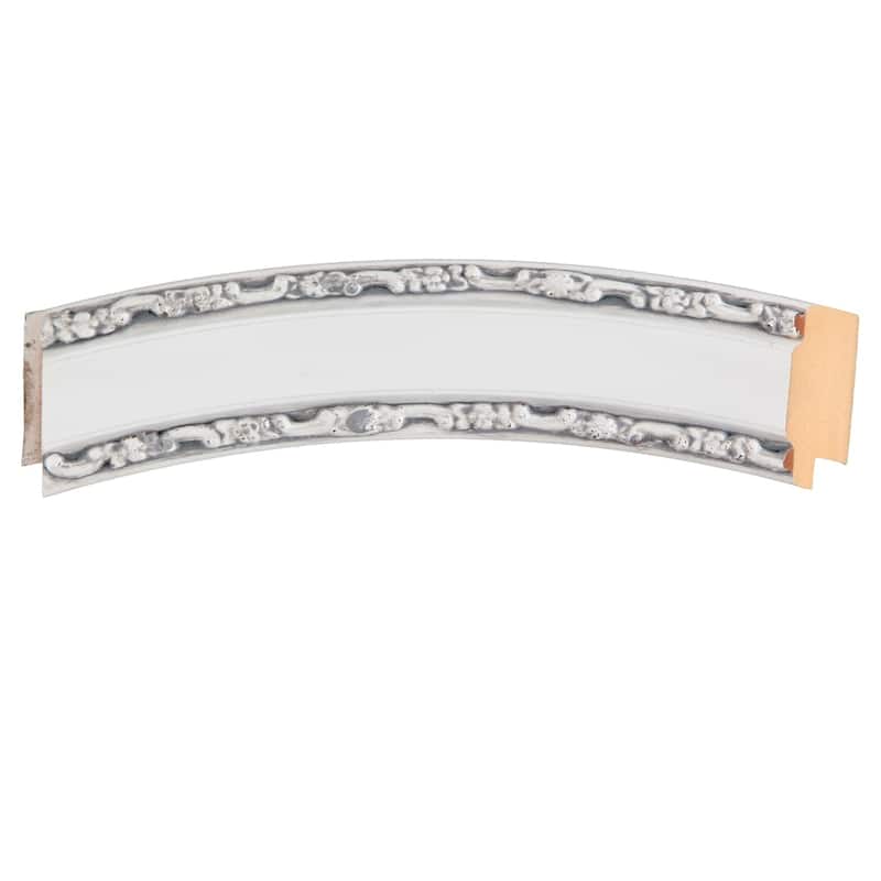Monticello Framed Rectangle Mirror in Linen White