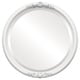 preview thumbnail 1 of 2, Contessa Framed Round Mirror in Linen White