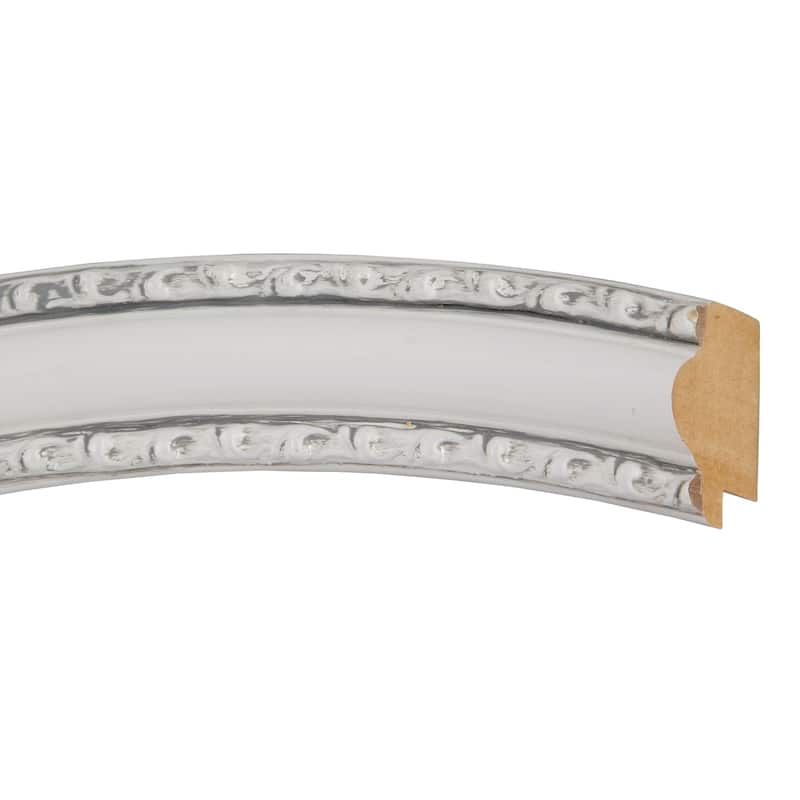 Dorset Framed Rectangle Mirror in Linen White