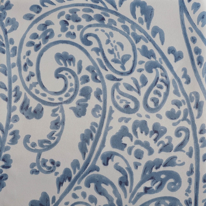 Exclusive Fabrics Tea Time China Blue 63 inches Room Darkening Curtain Panel Pair (2 Panels) - 50x63