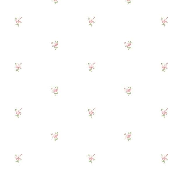 Mini Daisy Marysville 32.7 Ft. x 20.5 In. Vinyl Green Mini Floral Spot Wallpaper Covering