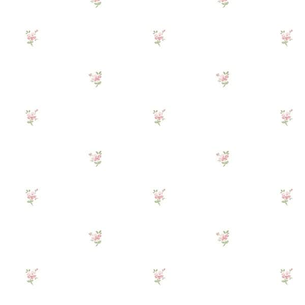 Mini Daisy Marysville 32.7 Ft. x 20.5 In. Vinyl Green Mini Floral Spot Wallpaper Covering