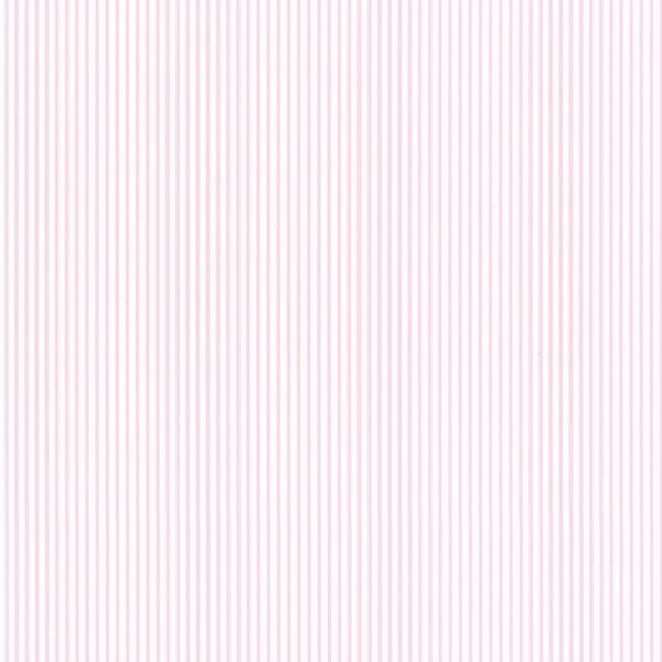 Baby Stripe Plano 32.7 Ft. x 20.5 In. Vinyl Pink Mini Striped Wallpaper Covering