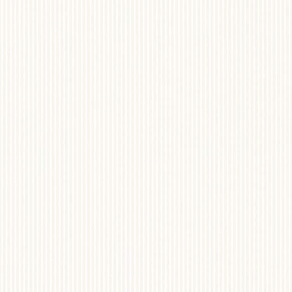 Baby Stripe Plano Prepasted 32.7 Ft. x 20.5 In. Vinyl White Mini Striped Wallpaper Covering
