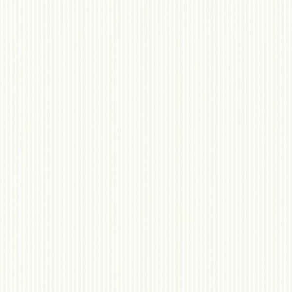 Baby Stripe Plano Prepasted 32.7 Ft. x 20.5 In. Vinyl White Mini Striped Wallpaper Covering