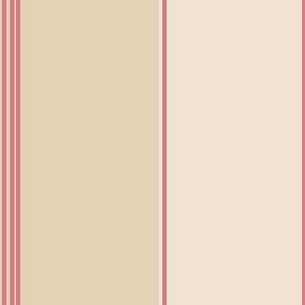 Pure Stripe Lancaster 32.7 Ft. x 20.5 In. Vinyl Beige Pinstripe Wallpaper Covering