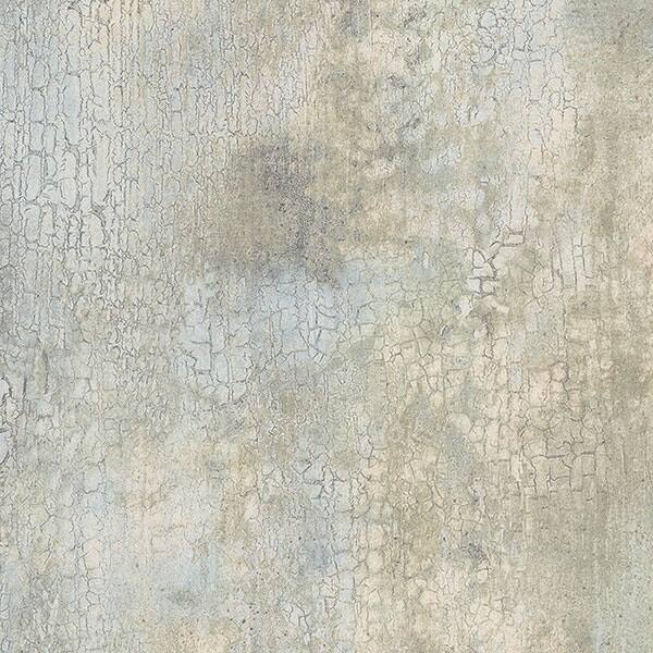 New Crackle Crystal 32.7 Ft. x 20.5 In. Vinyl Aqua Faux Crackle Wallpaper Covering - 32.7 Ft. x 20.5 In.